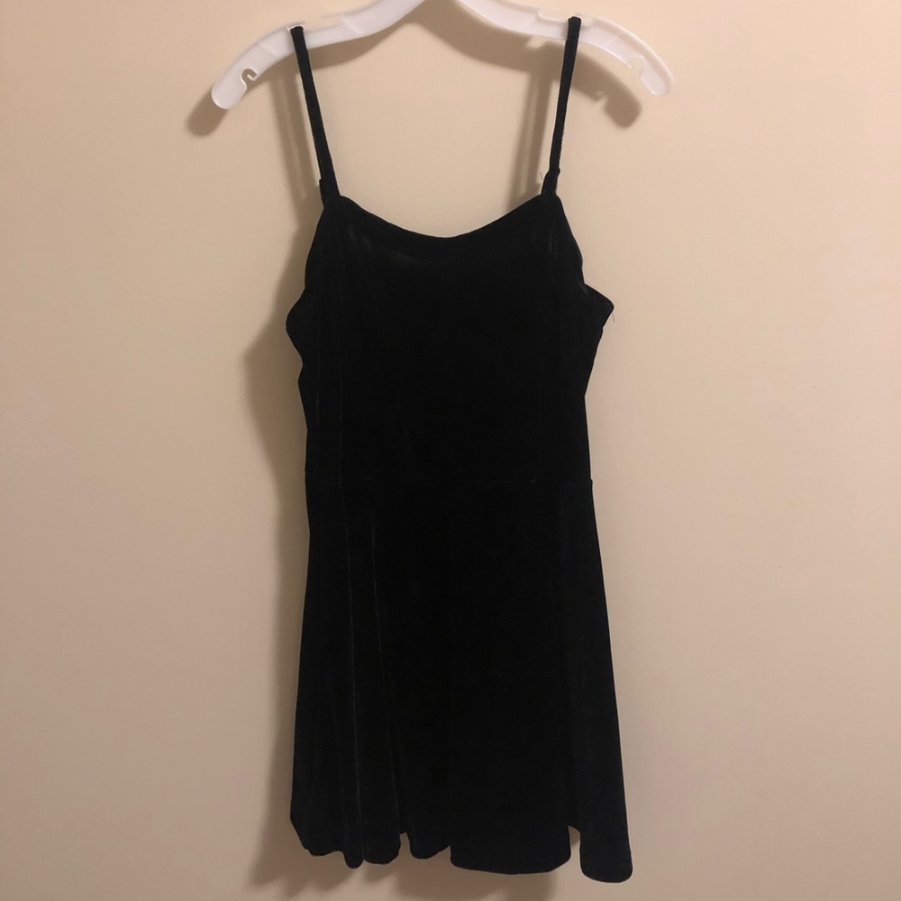 Black Velvet Mini Dress